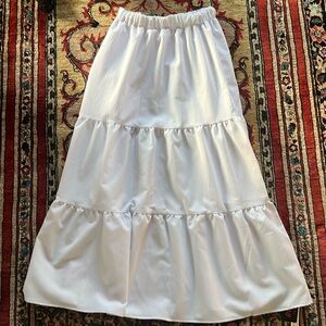 NWT white maxi skirt perfect for summer.